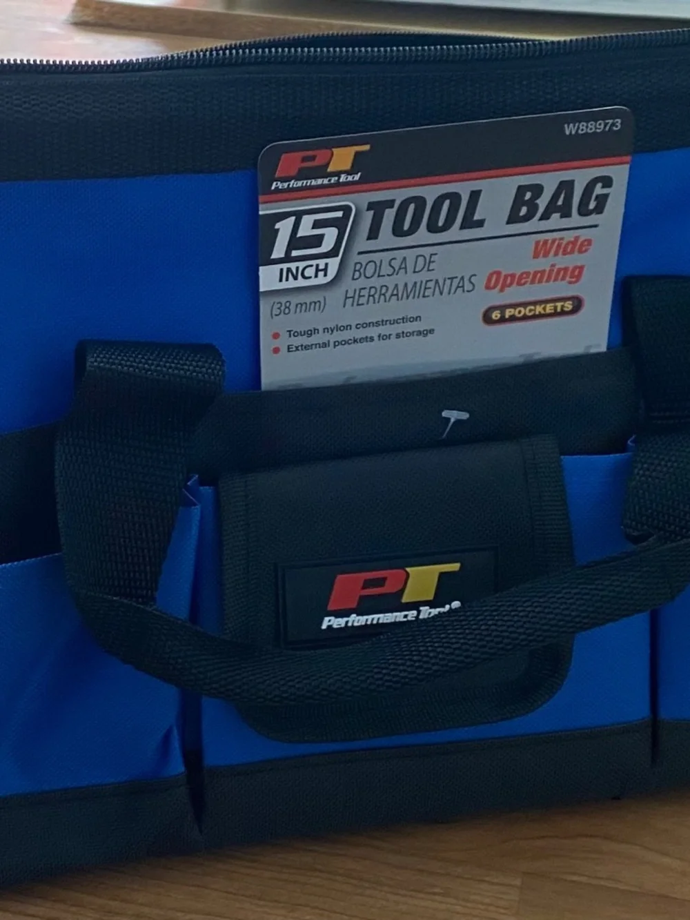 Performance Tool W88973 15-Inch Wide Opening Tool Bag | Exterior Pockets For Too